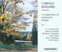 CD contents - Carole Bogard: american songs