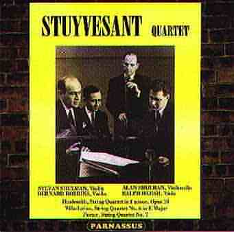 PACD96026 - Stuyvesant Quartet plays 20th Century Quartets