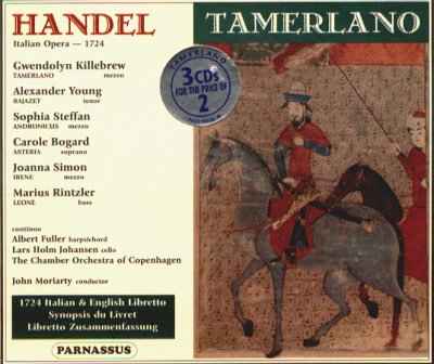 Handel - Tamerlano - Contents